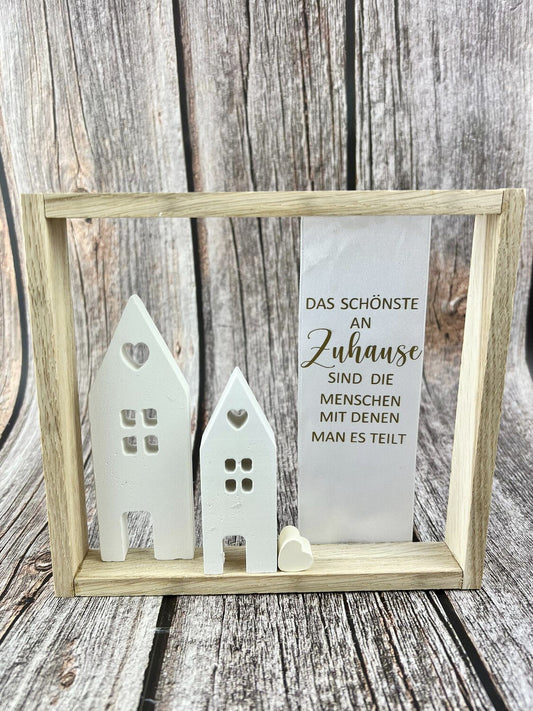 Holzrahmen mit Schriftzug: Zeitlose Eleganz für dein Zuhause